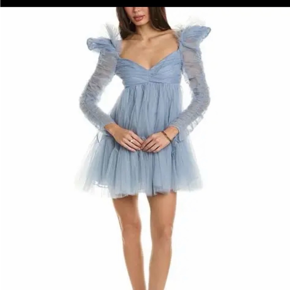 Elegant Blue Tulle Dress